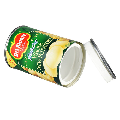 Del Monte Canned Potatoes Diversion Stash Safe, 14.5oz, with Open Lid - Side View