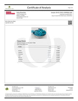 Delta Munchies D8 Sour Belts Certificate of Analysis with product details and test results