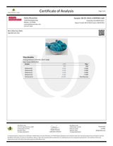 Certificate of Analysis for Delta Munchies D8 Sour Belts 3000mg, detailing product safety