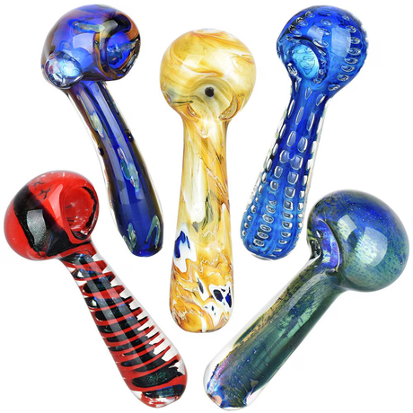 Deluxe Visions Glass Spoon Pipe Assortment | 4.75" to 5.75" | 20ct Bundle