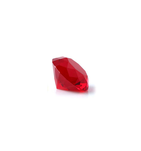 Red Diamond Cut Glass Carb Cap from The Stash Shack on white background