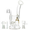 EVOLUTION Diamond Dust 8" Dab Rig with Showerhead Percolator, Quartz Banger, and Accessories