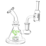 Diamond Glass Gold Mini Coil Dab Rig Set | 4.75" | 14mm F | Colors Vary