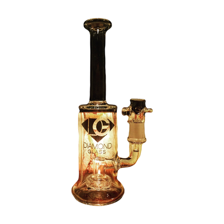 Diamond Glass Showerhead Dab Rig with Titanium Joint, 8.5" Tall - DankGeek