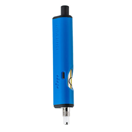 Dip Devices Little Dipper Dab Straw Vaporizer in Ocean Blue, side view, portable battery-powered concentrate vape