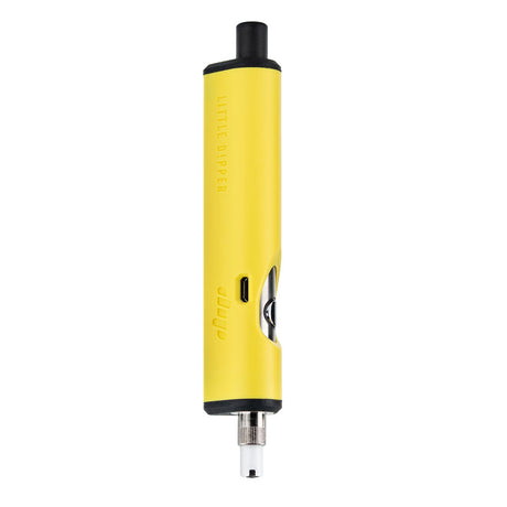 Dip Devices Little Dipper Dab Straw Vaporizer in Yellow, Front View, Portable Battery-Powered