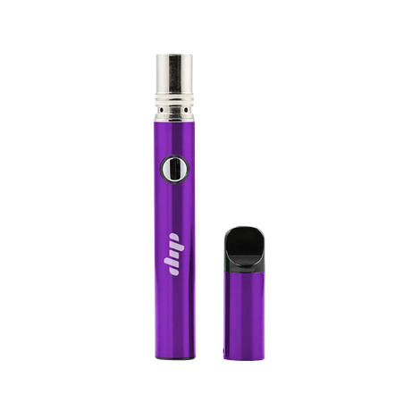 Dip Devices Lunar Wax Vaporizer in Purple, front view, compact and portable design with battery power