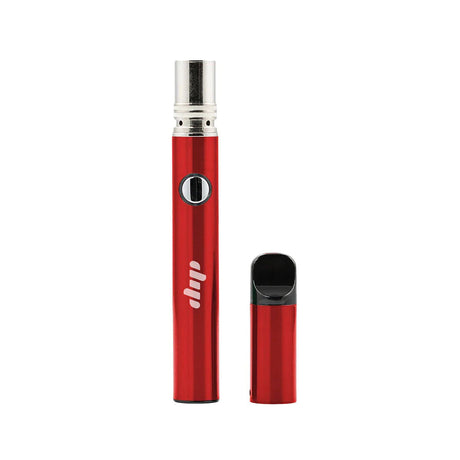 Dip Devices Lunar Wax Vaporizer in Red, portable design with battery power, front view on white background
