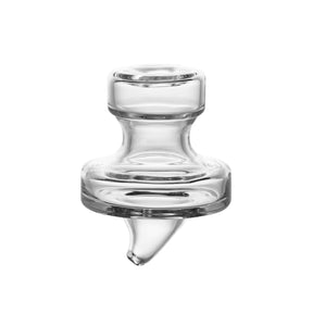 REBEL INITIATE GLASSWORKS Directional Disk Carb Cap, Clear Glass, Front View