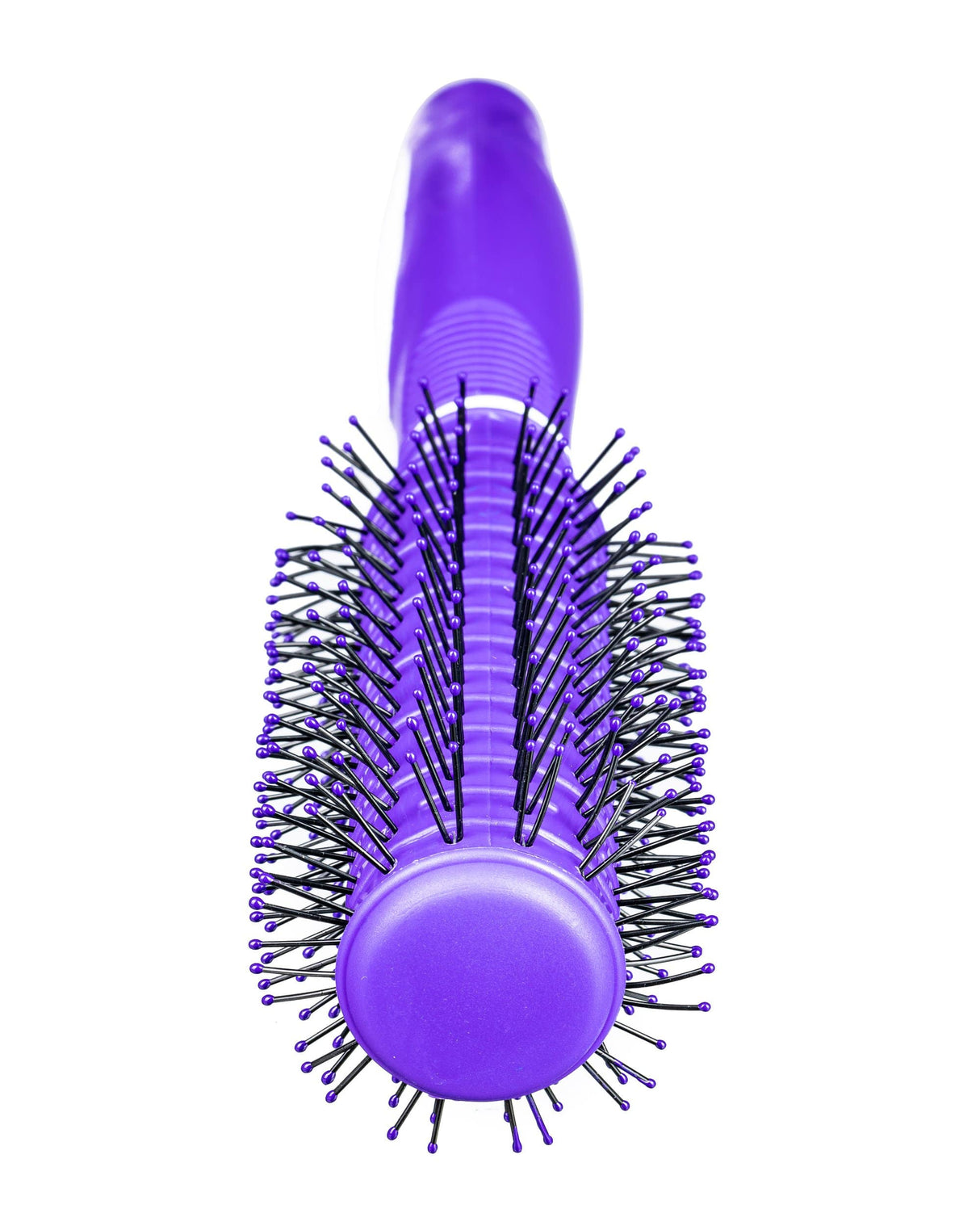 Purple Discreet Hairbrush with Hidden Storage Compartment, Front View, 9" Length, Portable