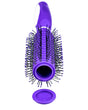 Purple Discreet Hairbrush with Secret Storage Compartment, 9" Length, Portable Design