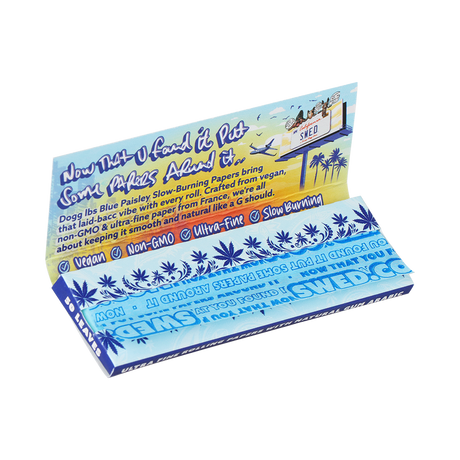 Dogg Lbs Blue Paisley Rolling Papers | 1 1/4 | 50pc | 50pk Display
