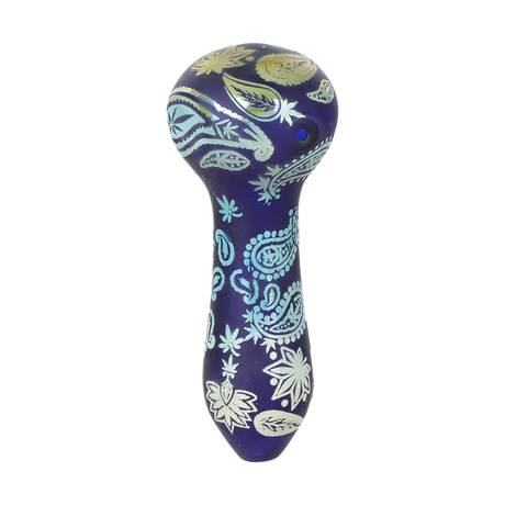 Dogg Lbs Engraved Hazely Glass Spoon Pipe | 4" | Colors Vary