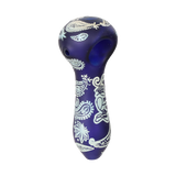 Dogg Lbs Engraved Hazely Glass Spoon Pipe | 4" | Colors Vary