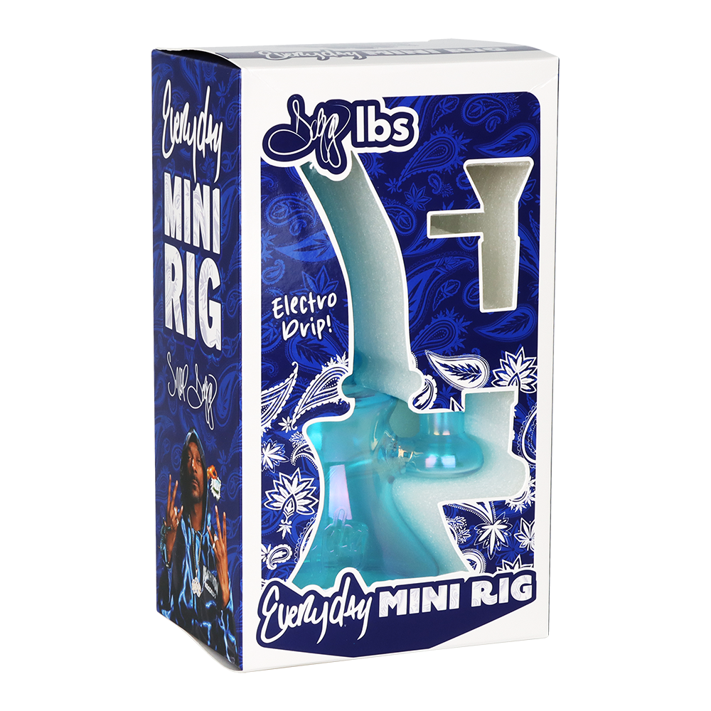 Dogg Lbs Everyday Electroplated Glass Water Pipe | 6.75" | 14mm F | Colors Vary
