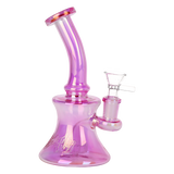 Dogg Lbs Everyday Electroplated Glass Water Pipe | 6.75" | 14mm F | Colors Vary