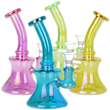 Dogg Lbs Everyday Electroplated Glass Water Pipe | 6.75" | 14mm F | Colors Vary