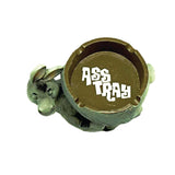 Donkey Ass Tray Ashtray in Polyresin, 5.5" x 4", Humorous Design, Top View