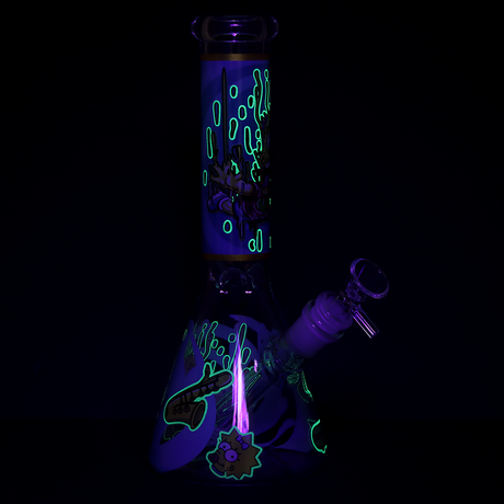 Don't Have A Cow Beaker Glass Water Pipe | 10" | 14mm F | Designs Vary