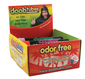 Bulk 25-pack of assorted colors Doob Tubes, airtight and waterproof stash containers