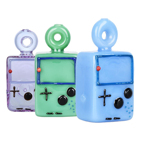 Dope Gamer Hand Pipes - 4" Gaming-Inspired Borosilicate Glass Pipes, Front View