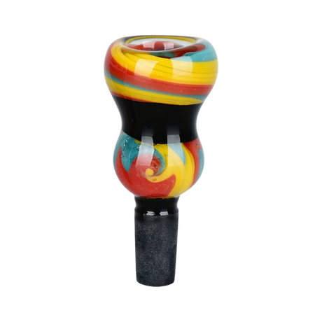 Double Bubble Wig Wag Circus Herb Slide | 14mm M | Colors Vary