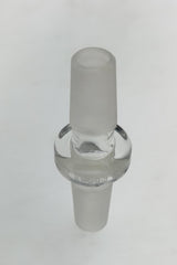 Thick Ass Glass Double Male Adapter for Bong, 10mm to 14mm Joint Size, Front View