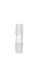 Thick Ass Glass Double Male Adapter Straight for Dome & Nail, 14mm to 10mm, Front View