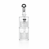 11" Double Tree Perc Scientific Glass Bong | Croia Glass