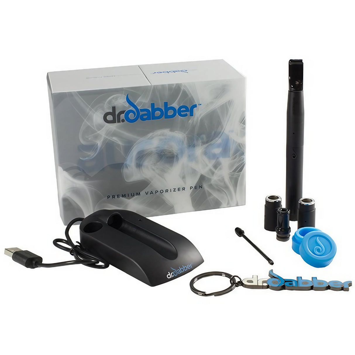 Dr Dabber Aurora Vaporizer Aaron Kai Edition with ceramic & quartz chambers, charger, and tool
