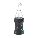 Dr Dabber Boost Evo Vaporizer in Black with Glass Attachment - Front View