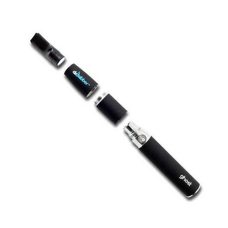 Dr Dabber Ghost Vaporizer Kit with titanium components for concentrates, portable design, on white
