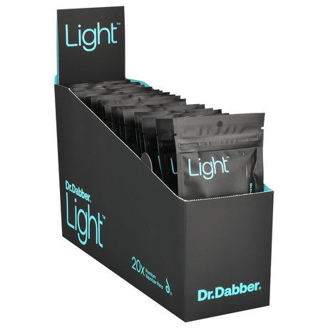 Dr. Dabber Light Vaporizer Kit display box with 20 individual packages for concentrates