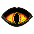 Dragon Eye Polyresin Ashtray, vibrant eye design, perfect for dry herbs, top view