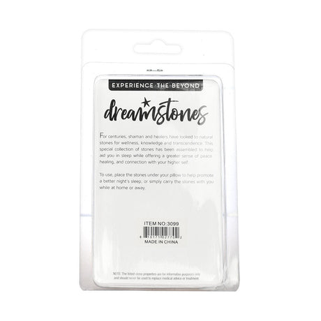 Dream Stones Gemstone 4pc Kit in packaging, front view, for enhanced sleep and healing