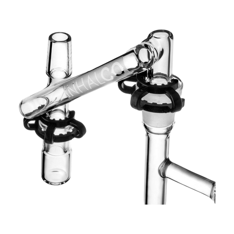 PILOT DIARY 14mm Male To Male Dropdown Reclaim Catcher Close-up on Seamless White Background