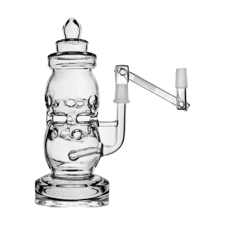 PILOT DIARY 14mm Dropdown Reclaim Catcher, clear glass, angled side view