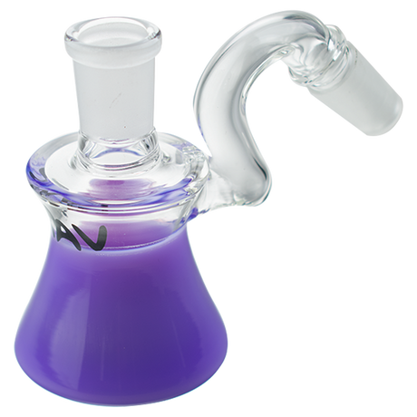 MAV Glass - Purple Dry Ash Catcher 14mm/45° Angled View on White Background