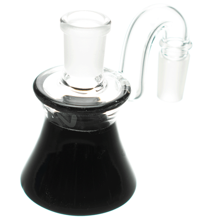 MAV Glass Dry Ash Catcher 14mm/90° with clear and black design - Side View