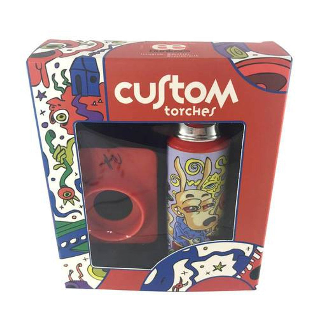 Dunkees Custom 6" Torch - Old School Way, vibrant cartoon artwork, packaged front view