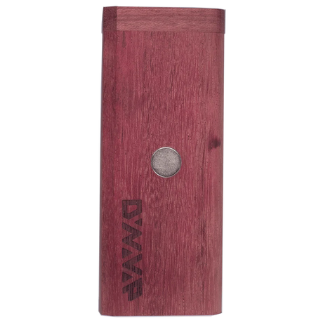 DynaVap DynaStash in Purple Heart Wood, front view, portable storage for vaporizers