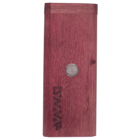 DynaVap DynaStash in Purple Heart Wood, front view, portable storage for vaporizers
