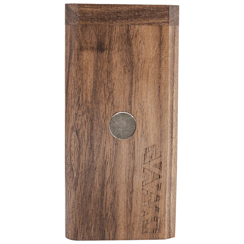 DynaVap DynaStash in Walnut - Front View - Portable Wooden Storage for Vaporizers