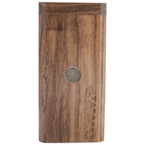 DynaVap DynaStash in Walnut - Front View - Portable Wooden Storage for Vaporizers