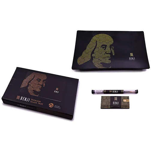 Benji Shatter-Resistant Glass Tray Kit Art Franklin closed