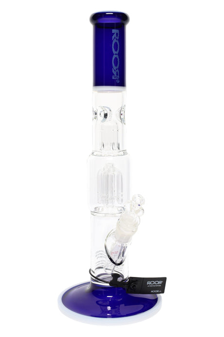 ROOR Tech 15" Multicolor Straight Tube Bong with Tree Perc – Ice Pinch