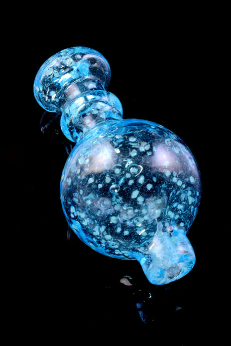 Glow-in-the-Dark Frit Glass Bubble Carb Cap “Night Spark” – Assorted Colors
