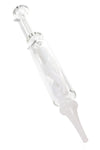 Twist Stem Glass Dab Straw “Spiral Sipper” – 8½″