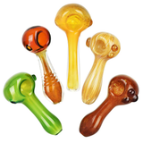 Earth Movement Glass Spoon Pipe Assortment | 3.75" to 4.5" | 20ct Bundle