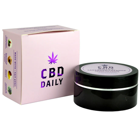 Earthly Body CBD Daily Intensive Cream with product box on white background